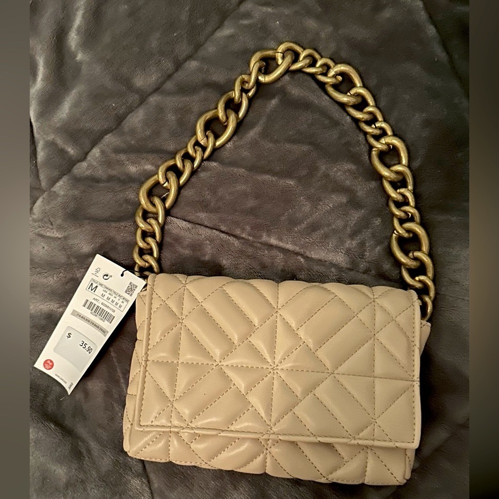 Zara quilted shoulder bag